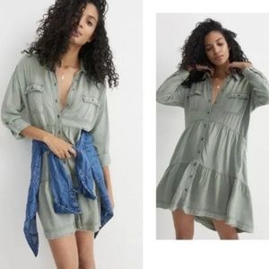 Anthropologie Pilcro Deanne tiered dress